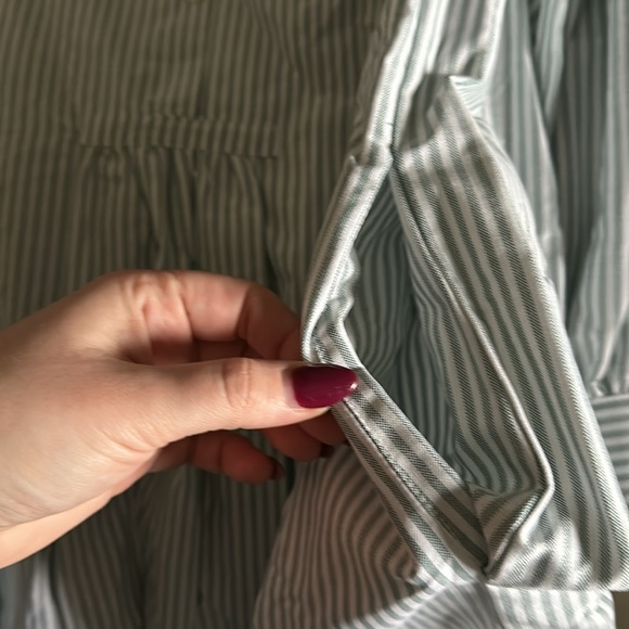 Daphne Wild The Lulu in Green and White Stripe size 2 - Picture 6 of 6